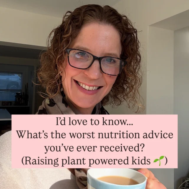 I’d love to know…
What’s the WORST nutrition advice you’ve ever received? 
(When raising plant powered kids 🌱) 

Let me know in the comments ⬇️

Paula x 💚🌱